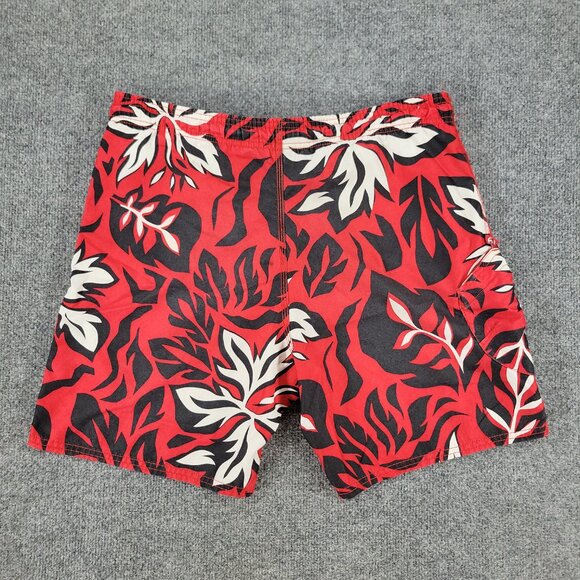 Op Ocean Pacific Shorts Men Medium Red Swim Trunks Logo Pocket Drawstring Lining - Picture 8 of 14